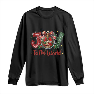 Jesus Christmas Long Sleeve Shirt Joy To The World TS14 Black Print Your Wear