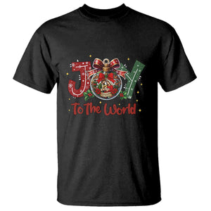 Jesus Christmas T Shirt Joy To The World TS14 Black Print Your Wear