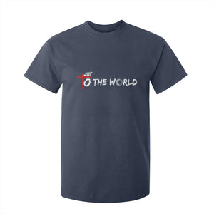 Jesus Christian Christmas T Shirt For Kid Joy To The World TS14 Navy Print Your Wear