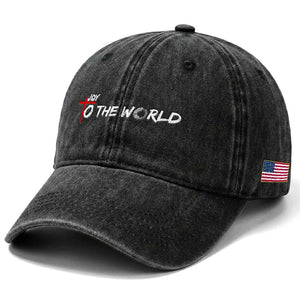 Jesus Christian Christmas Washed Cotton Baseball Cap Joy To The World TS14 Print Your Wear