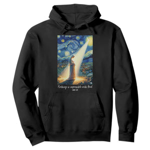 Virgin Mary Starry Night Hoodie Luke 2:11 Christian Faith TS14 Black Print Your Wear