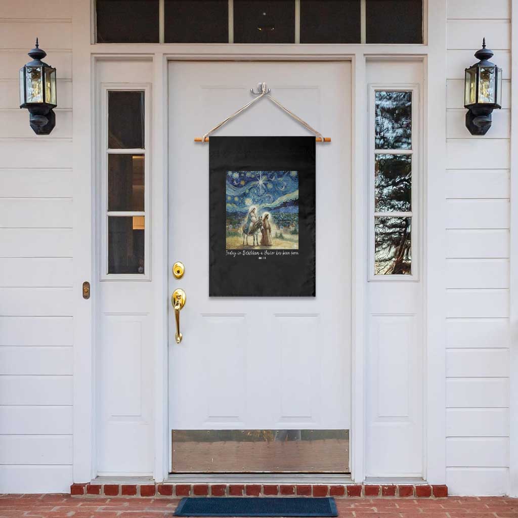 Bethlehem Starry Night Garden Flag Nativity Luke 2:11 Christian Christmas TS14 Print Your Wear