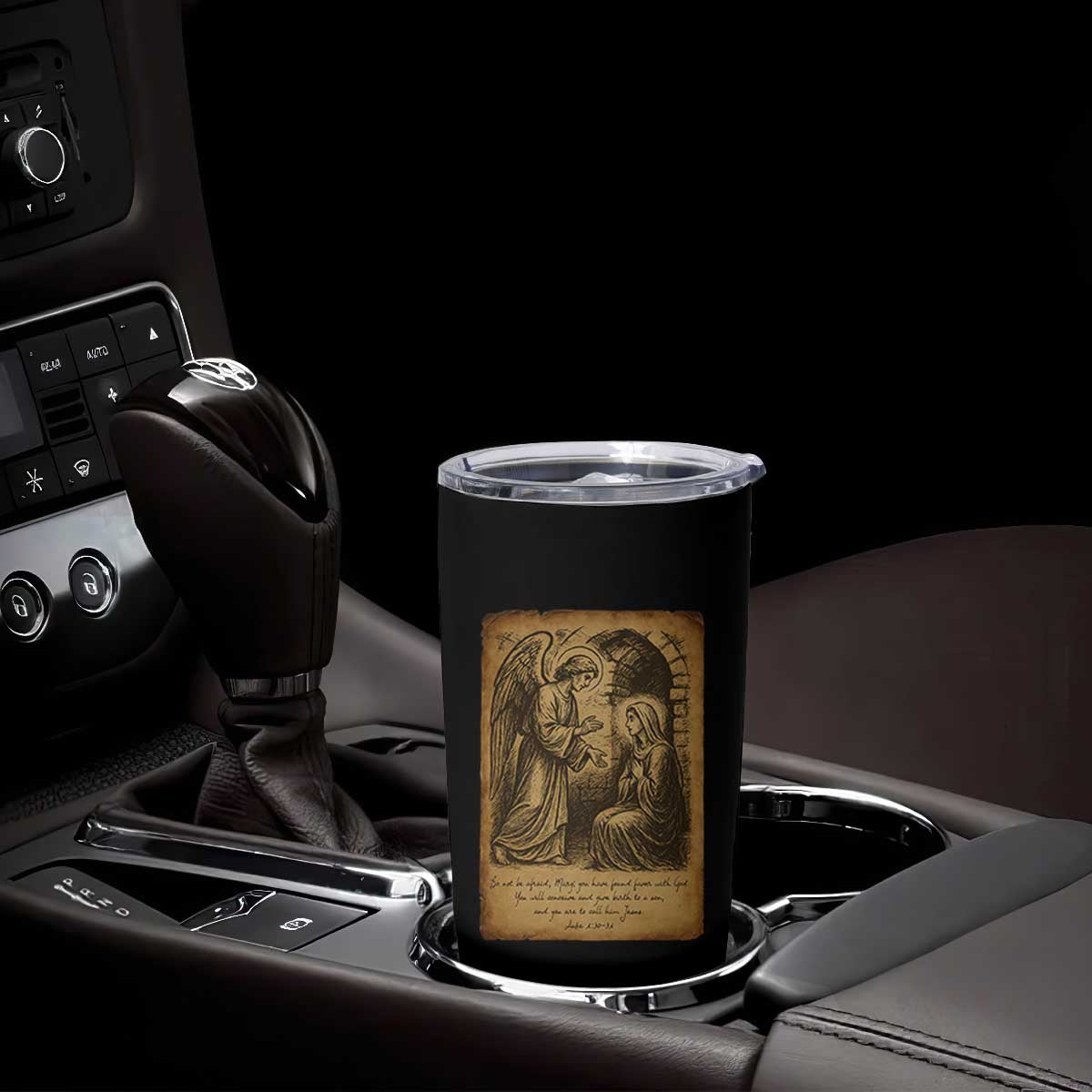 Virgin Mary Tumbler Cup Angel Gabriel Luke 1:30 Christian TS14 Print Your Wear