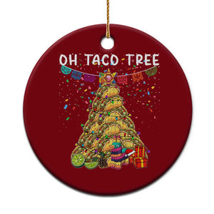 Taco Xmas Tree Ceramic Ornament Funny Xmas Foodie Mexican TS14 1pc Red Print Your Wear