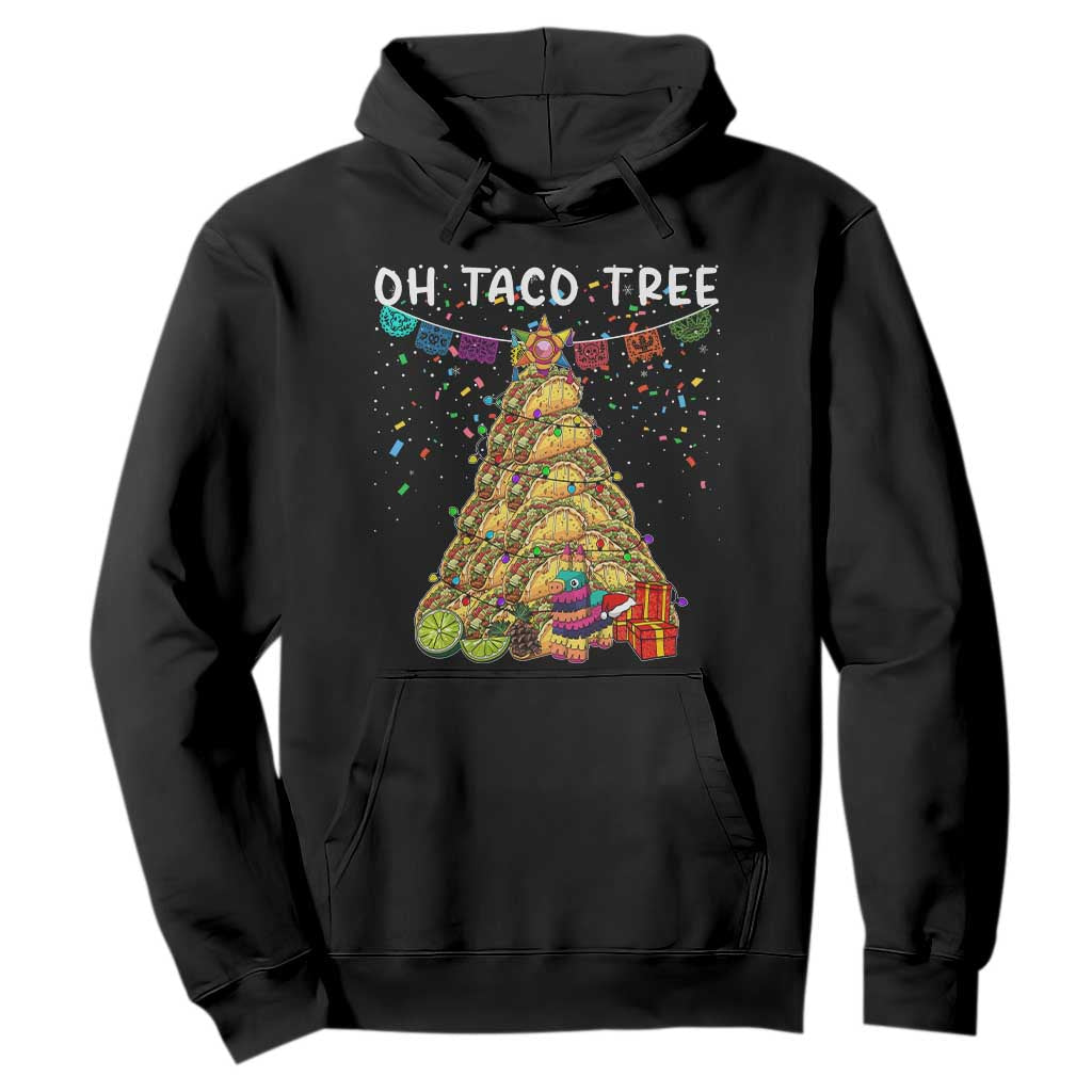 Taco Christmas Tree Hoodie Funny Xmas Foodie Mexican TS14 Black Print Your Wear