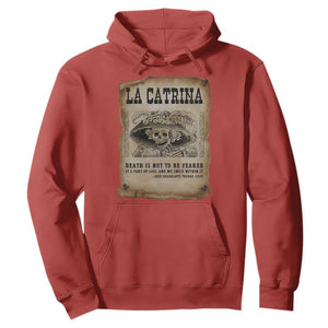 Day Of The Dead Hoodie La Calavera Garbancera TS14 Red Print Your Wear