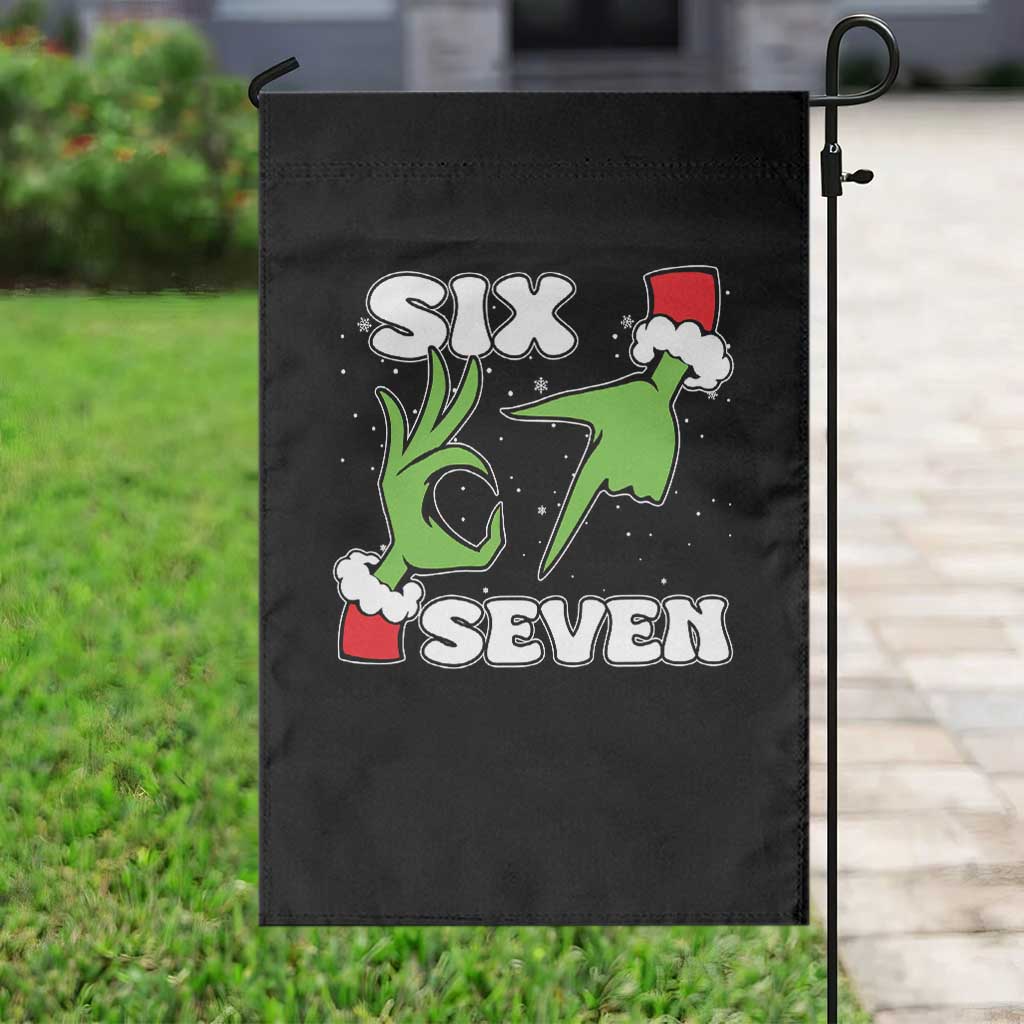 67 Six Seven Christmas Meme Garden Flag Funny Elf Hands TS14 Print Your Wear