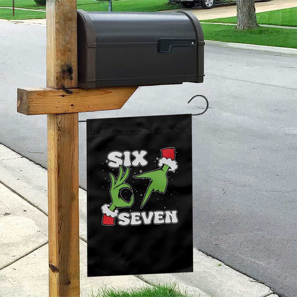 67 Six Seven Christmas Meme Garden Flag Funny Elf Hands TS14 Print Your Wear