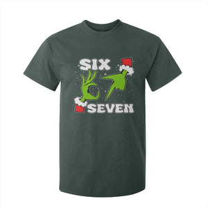 67 Six Seven Christmas Meme T Shirt For Kid Funny Elf Hands TS14 Dark Forest Green Print Your Wear