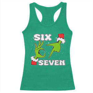 67 Six Seven Christmas Meme Racerback Tank Top Funny Elf Hands TS14 Irish Green Print Your Wear