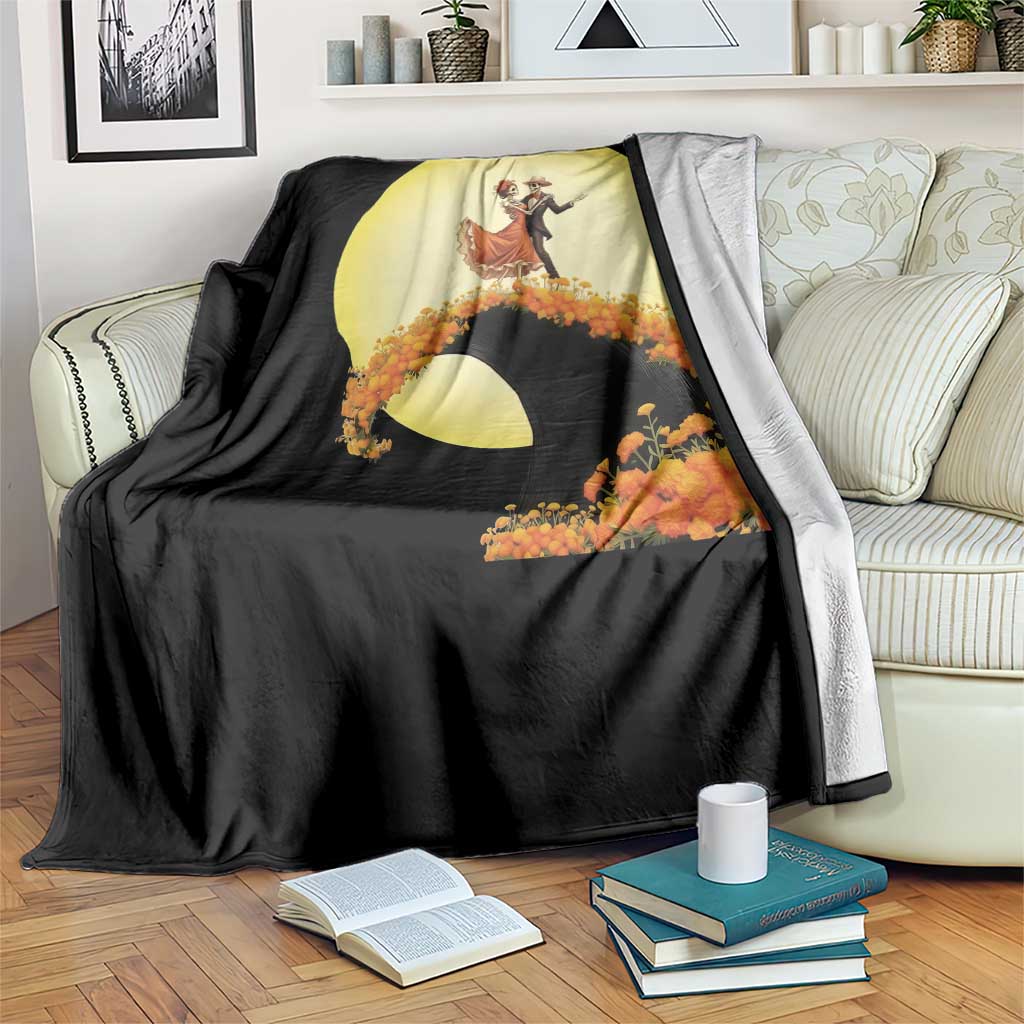 Dia De Los Muertos Throw Blanket Skeletons Dancing Mexican TS14 Print Your Wear
