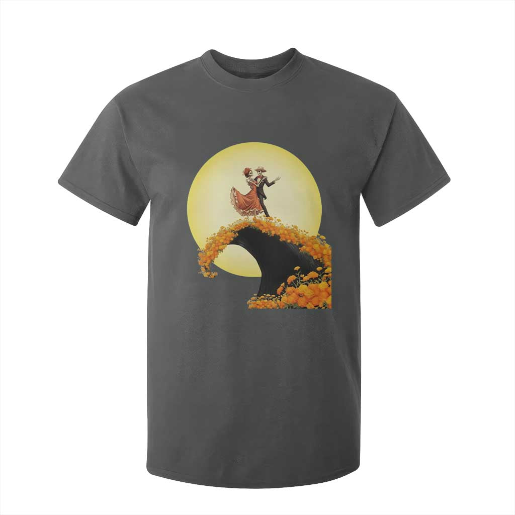 Dia De Los Muertos T Shirt For Kid Skeletons Dancing Mexican TS14 Dark Heather Print Your Wear