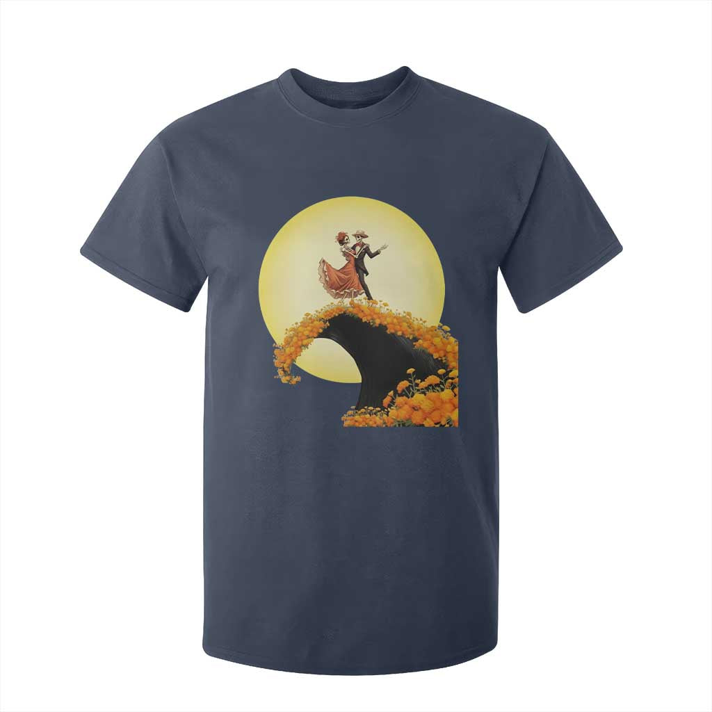 Dia De Los Muertos T Shirt For Kid Skeletons Dancing Mexican TS14 Navy Print Your Wear
