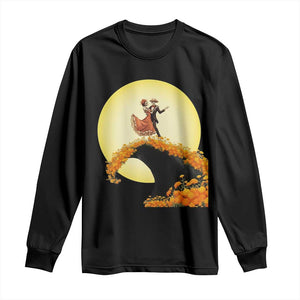 Dia De Los Muertos Long Sleeve Shirt Skeletons Dancing Mexican TS14 Black Print Your Wear