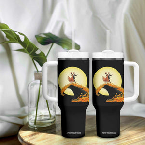 Dia De Los Muertos Tumbler With Handle Skeletons Dancing Mexican TS14 Print Your Wear