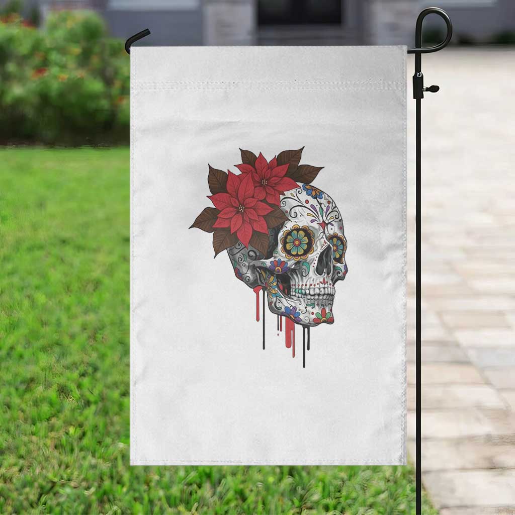 Sugar Skull Calavera Holiday Spirit Mistletoe Garden Flag TS14 Print Your Wear