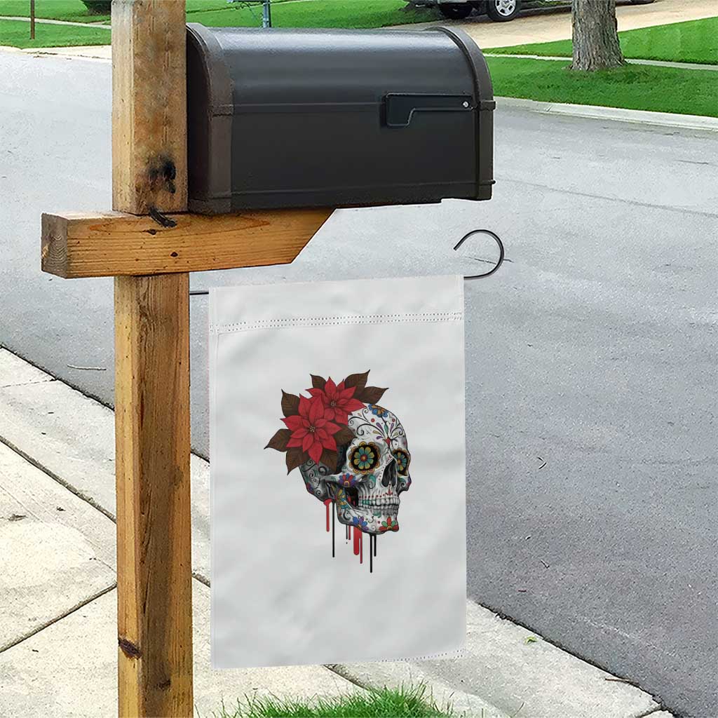 Sugar Skull Calavera Holiday Spirit Mistletoe Garden Flag TS14 Print Your Wear