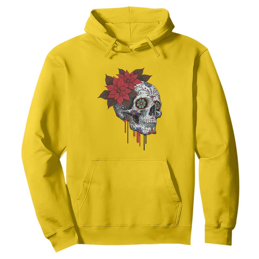 Sugar Skull Calavera Holiday Spirit Mistletoe Hoodie TS14 Daisy Print Your Wear