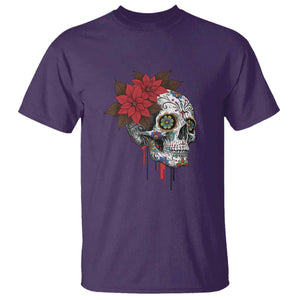 Sugar Skull Calavera Holiday Spirit Mistletoe T Shirt TS14 Purple Print Your Wear