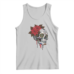 Sugar Skull Calavera Holiday Spirit Mistletoe Tank Top TS14 Ash Print Your Wear
