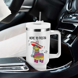 Funny Pinata Mexican Tumbler With Handle Here To Fiesta TS14 Print Your Wear