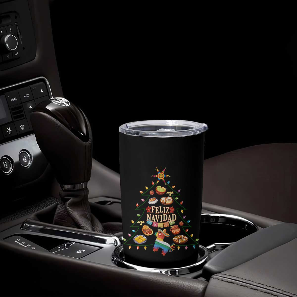 Feliz Navidad Tumbler Cup Mexican Christmas Tree Fiesta TS14 Print Your Wear