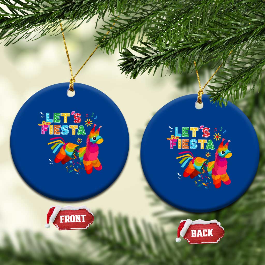Funny Pinata Mexican Ceramic Ornament Let Us Fiesta TS14 1pc Blue Print Your Wear