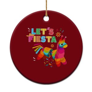Funny Pinata Mexican Ceramic Ornament Let Us Fiesta TS14 1pc Red Print Your Wear