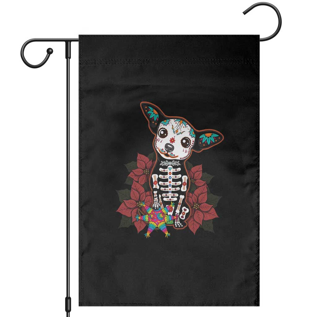 Calavera Chihuahua Garden Flag Pinata Dia De Los Muertos Mexican TS14 Black Print Your Wear