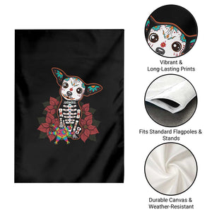 Calavera Chihuahua Garden Flag Pinata Dia De Los Muertos Mexican TS14 Print Your Wear