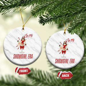 Santa Girls Christmas Ceramic Ornament In My Costume Era TS14 1pc White Marble Print Your Wear
