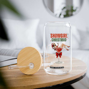 Santa Girls Christmas Glass Can TS14 Print Your Wear