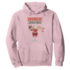 Santa Girls Christmas Hoodie TS14 Light Pink Print Your Wear