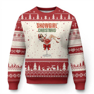 Santa Girls Xmas Ugly Christmas Sweater TS14 Beige Red Print Your Wear