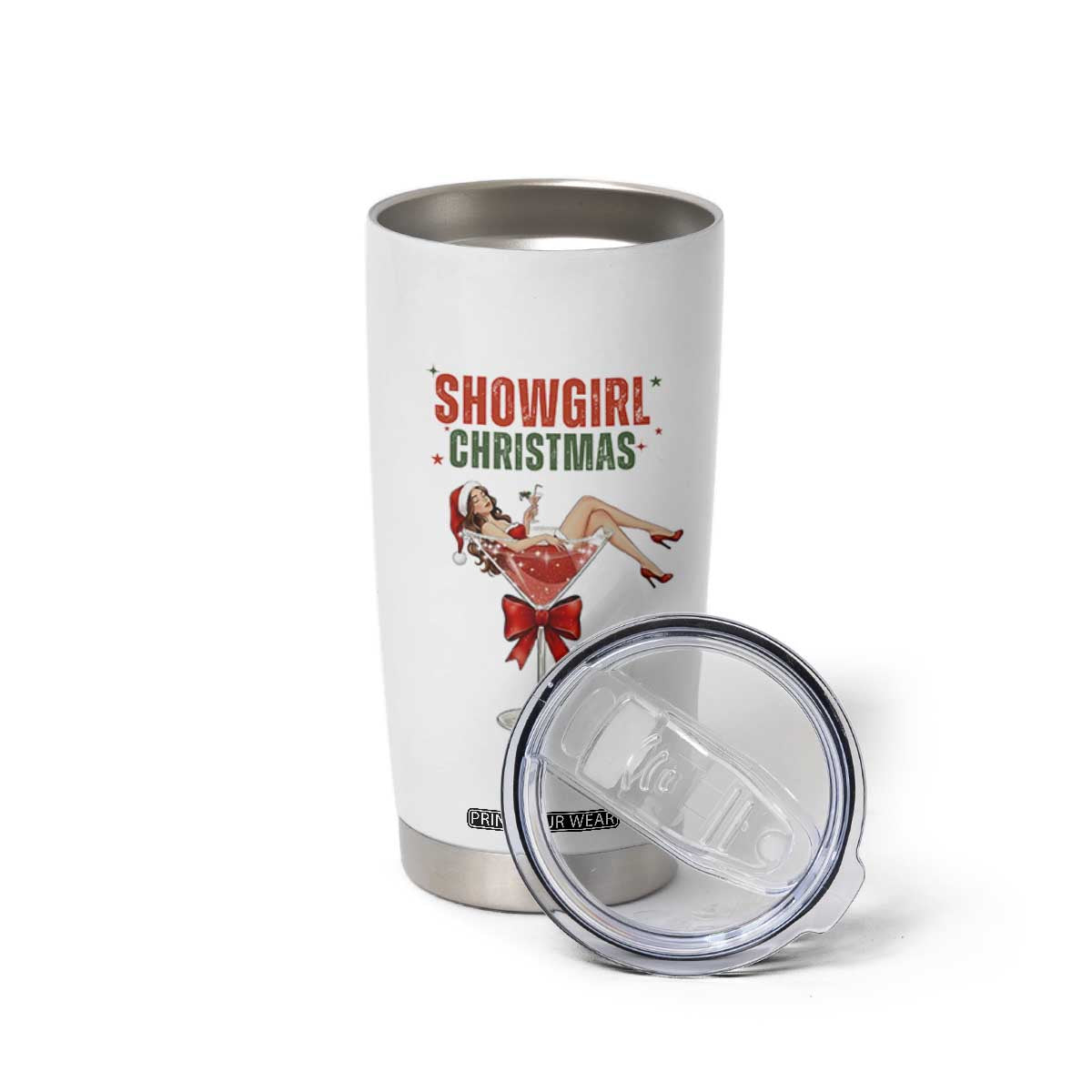 Santa Girls Christmas Tumbler Cup TS14 Print Your Wear