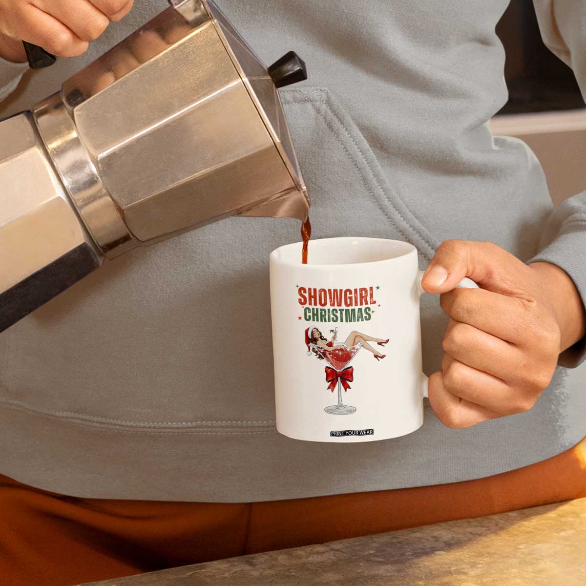 Santa Girls Christmas Coffee Mug TS14 Print Your Wear