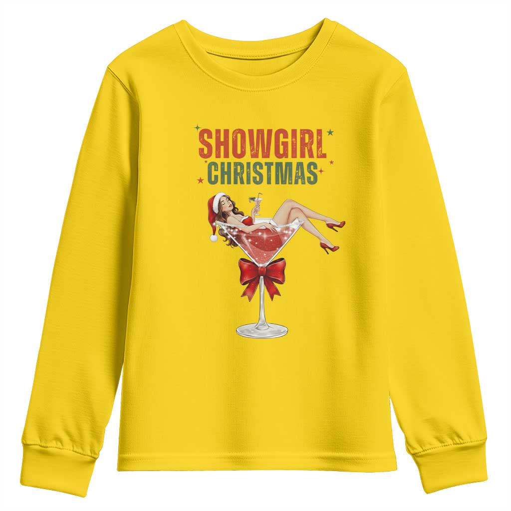 Santa Girls Christmas Youth Sweatshirt TS14 Daisy Print Your Wear