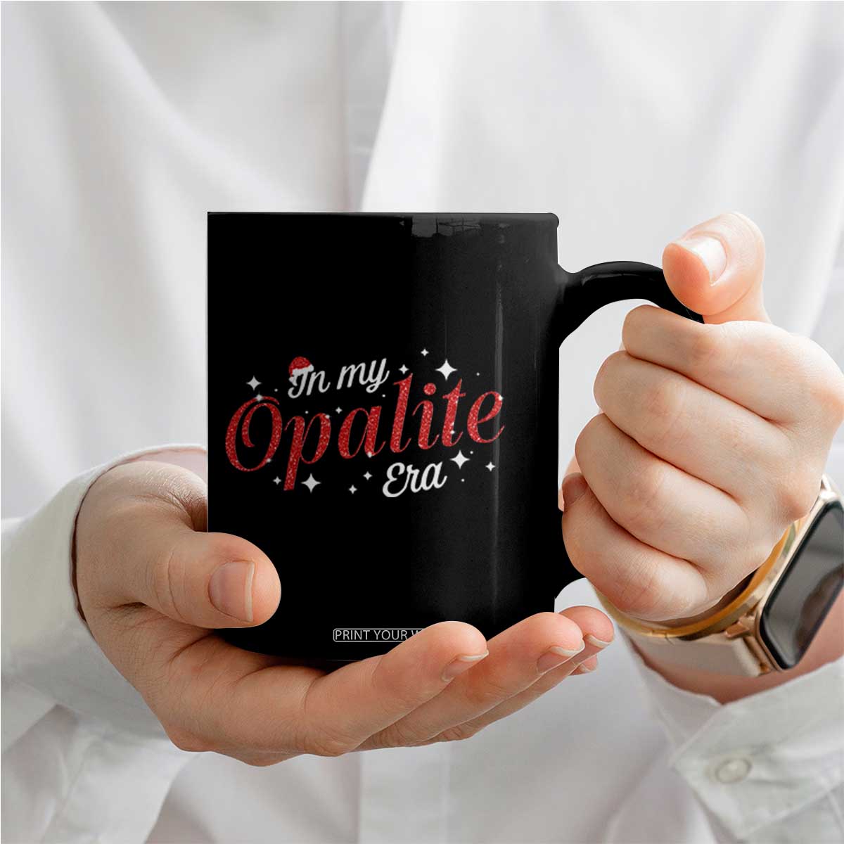 Santa Opalite Christmas Coffee Mug TS14 Print Your Wear