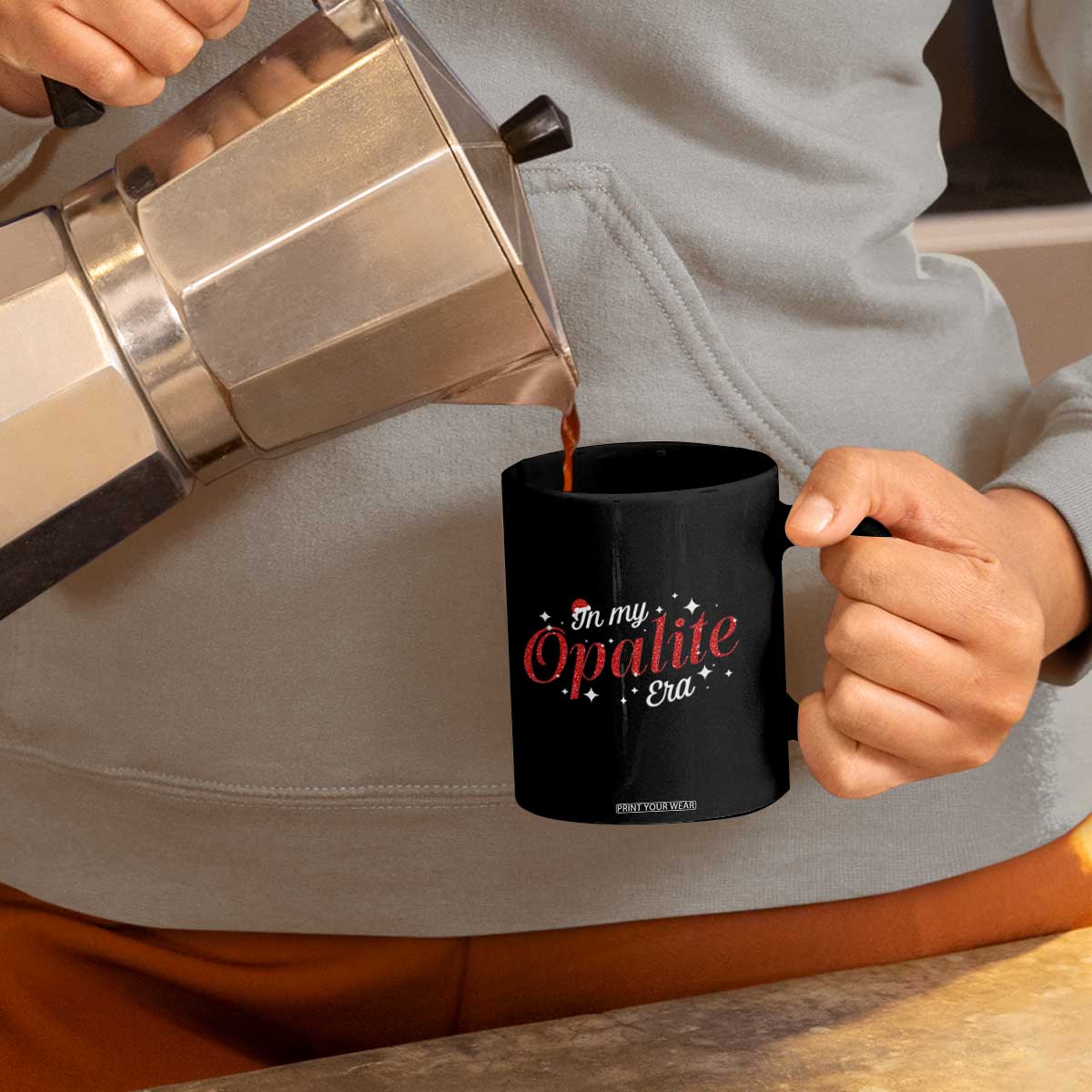 Santa Opalite Christmas Coffee Mug TS14 Print Your Wear