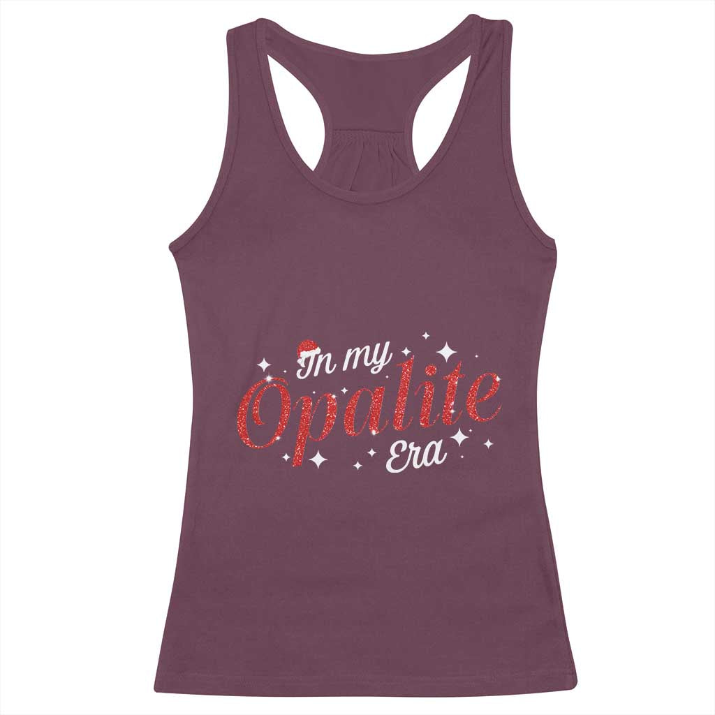 Santa Opalite Christmas Racerback Tank Top TS14 Maroon Print Your Wear