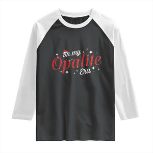 Santa Opalite Christmas Raglan Shirt TS14 Black White Print Your Wear