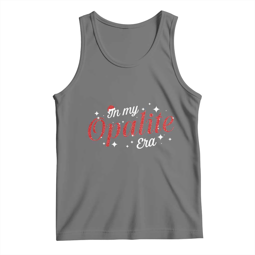 Santa Opalite Christmas Tank Top TS14 Black Heather Print Your Wear