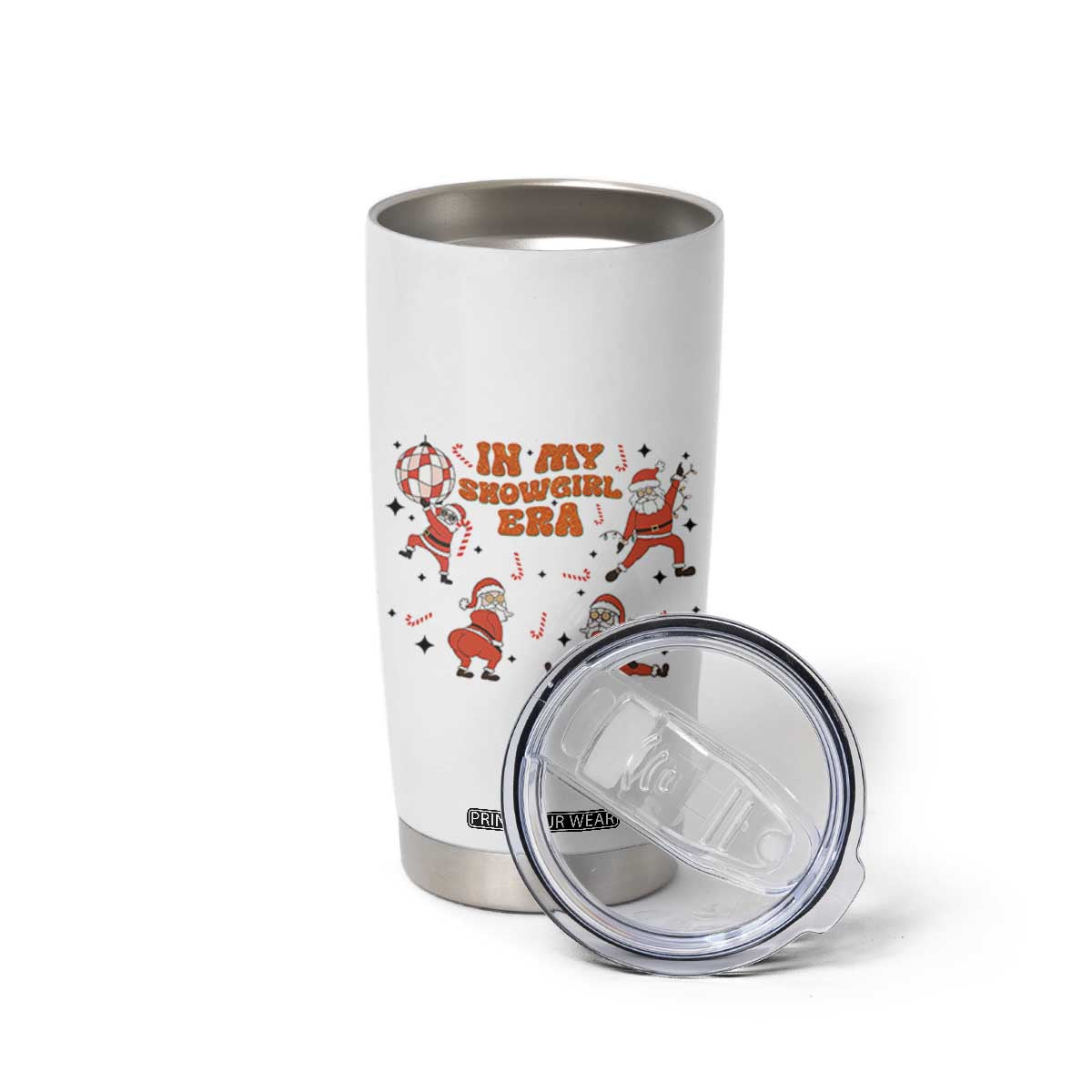 Funny Santa Girl Christmas Tumbler Cup TS14 Print Your Wear