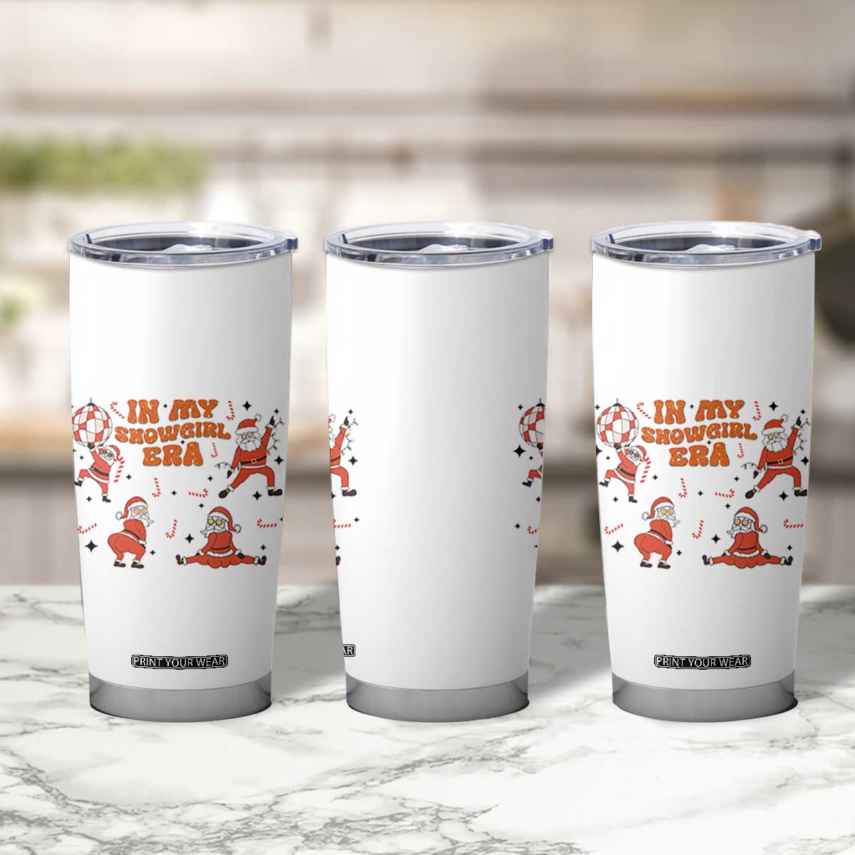 Funny Santa Girl Christmas Tumbler Cup TS14 Print Your Wear