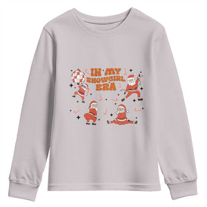 Funny Santa Girl Christmas Youth Sweatshirt TS14 Ice Gray Print Your Wear
