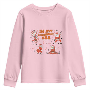 Funny Santa Girl Christmas Youth Sweatshirt TS14 Light Pink Print Your Wear