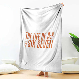 67 Six Seven Meme Throw Blanket TS14 Print Your Wear
