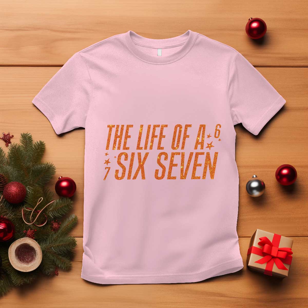 67 Six Seven Meme T Shirt TS14 Light Pink Print Your Wear