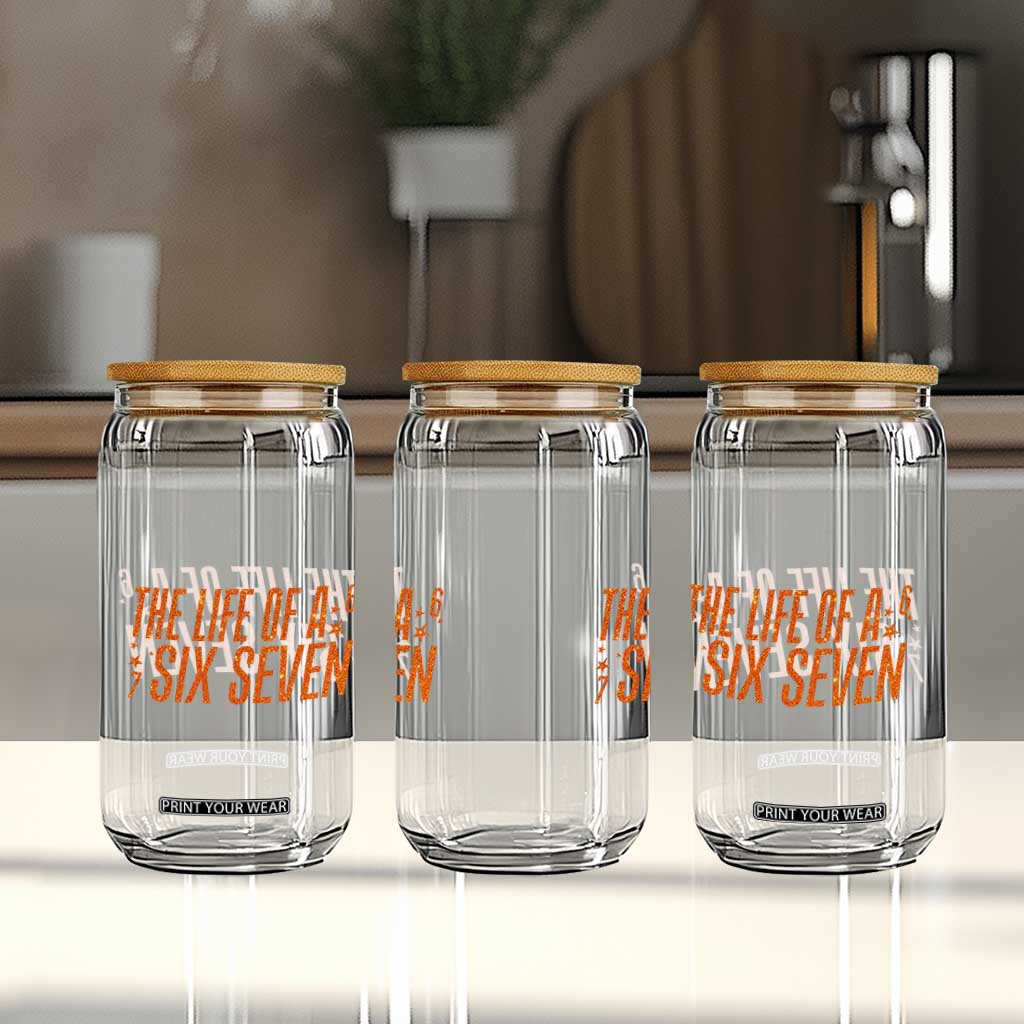 67 Six Seven Meme Glass Can TS14 Print Your Wear