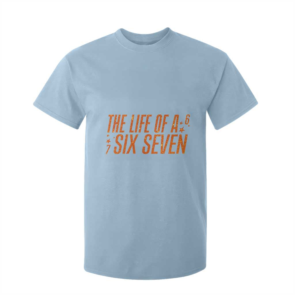 67 Six Seven Meme T Shirt For Kid TS14 Light Blue Print Your Wear